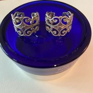 3 for $12.00.  Silver Tone Earrings.  Bundle and Save.